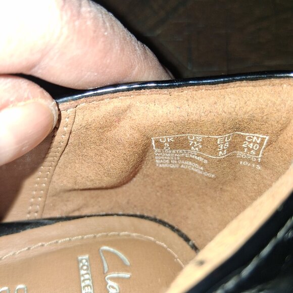 Clark's patent peep toe heels - Picture 3 of 8